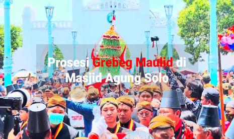 Prosesi Grebeg Maulud di Masjid Agung Solo