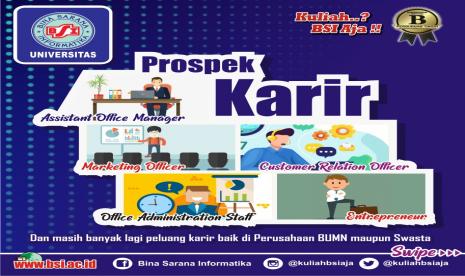 Prospek karir lulusan Prodi Administrasi Bisnis UBSI.