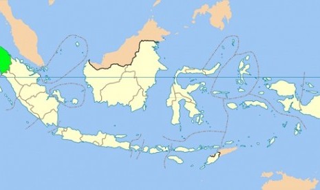 Provincial government of North Sumatra detains six Myanmar people and one Pakistani, recently. Indonesia usually becomes a middle country for illegal immigrants from conflict-affected countries before they fleed to Australia. (map of North Sumatra)