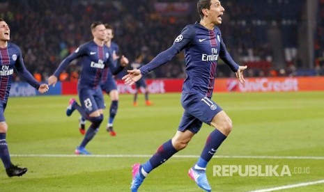 Pemain PSG Angel Di Maria.