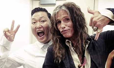 Psy akan berkolaborasi dengan vokalis Aerosmith, Steven Tyler