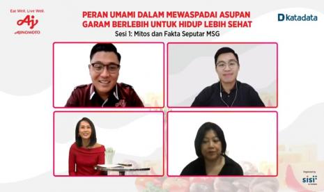 PT Ajinomoto Indonesia menggelar webinar Peran Umami Dalam Mewaspadai Asupan Garam Berlebih Untuk Hidup Lebih Sehat, baru-baru ini.