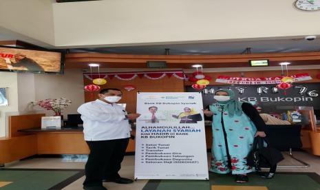 PT Bank KB Bukopin Syariah (KB Bukopin Syariah) membuka Layanan Syariah Bank Umum di kantor Bank KB Bukopin Bogor yang terletak Paledang, Bogor Tengah, Senin (23/8/2021). 