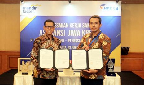 PT Bank Mandiri Taspen bekerja sama dengan PT Heksa Solution Insurance terkait layanan produk bancassurance. Hal ini bertujuan untuk memberikan solusi proteksi bagi nasabah Bank Mandiri Taspen melalui produk asuransi jiwa kredit.