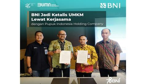 PT Bank Negara Indonesia (Persero) Tbk atau BNI menjalin kerja sama dengan Pupuk Indonesia Holding Company (PIHC) melalui pemberian fasilitas distributor financing kepada distributor ritel mitra PIHC.