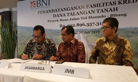 PT Bank Negara Indonesia Tbk (BNI) turut membiayai Proyek Jalan Tol Ruas Manado-Bitung. 