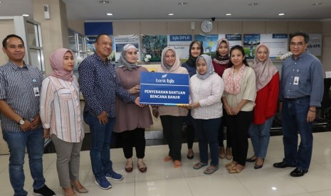 PT Bank Pembangunan Daerah Jawa Barat & Banten, Tbk. (Bank BJB) ikut berpartisipasi menunjukkan kepekaan sosial kepada para korban bencana