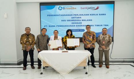 PT Bank Pembangunan Daerah Jawa Timur Tbk (Bank Jatim/BJTM) menjalin kerja sama dengan PT Bhakti Mandala Husada (RSU Brimedika) terkait pemberian layanan kesehatan bagi karyawan serta keluarga karyawan perusahaan.