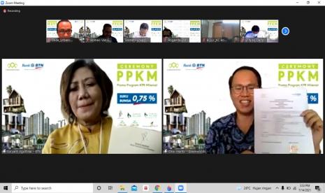 PT Bank Tabungan Negara (Persero) Tbk atau BTN terus melakukan inovasi dalam penyaluran Kredit Kepimilikan Rumah (KPR) di tengah gelombang kedua pandemi Covid-19. Menggandeng pengembang properti Greenwoods Group, kini BTN memasarkan kredit bersama bertajuk 