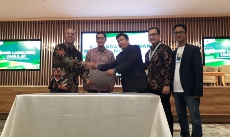 PT Central Global Network (CGN) meluncurkan platform digital do it yourself  (DIY) umrah pertama di dunia yang diberi nama UMRA.ID, di Auditorium Mandiri Syariah, Jakarta, Kamis (28/11).