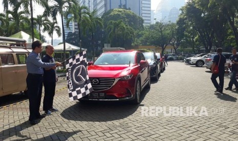 PT Eurokars Motor Indonesia mengajak media untuk merasakan langsung All-New Mazda CX-9, di Jakarta, Kamis (15/3).