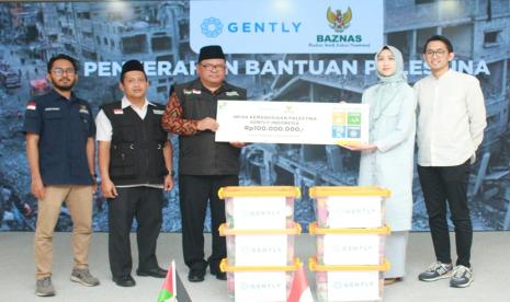 PT Inovasi Teknologi Untung Berkah (Gently), sebuah brand perawatan bayi, menyalurkan infak kemanusiaan untuk Palestina sebesar Rp 100 juta melalui Badan Amil Zakat Nasional (Baznas) RI, sebagai wujud kepedulian terhadap rakyat Palestina.