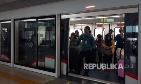 PT Railink mulai mencatat peningkatan okupansi Kereta API (KA) Bandara Soekarno-Hatta. 