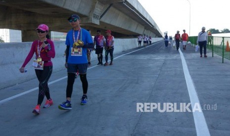 PT. Marga Sarana Jabar (MSJ) menggelar acara Bogor Running Race untuk menandai selesainya pembangunan jalan tol Bogor Ring Road seksi 2B yang menyambungkan Kedung Badak hingga Simpang Yasmin, Ahad (1/4). 