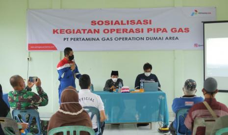  PT Pertamina Gas selaku Sub Holding Gas Pertamina, melaksanakan sosialisasi Daerah Milik Jalan atau Right of Way (ROW) Operation Dumai Area (Pertagas ODA) untuk jalur pipa transmisi gas open access ruas Duri-Dumai di Kelurahan Bukit Kayu Kapur, Kecamatan Bukit Kapur, Dumai.