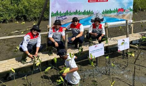 PT Pertamina International Shipping (PIS) melaksanakan aksi hijau sebagai wujud komitmen penerapan ESG (Environmental, Social, and Governance) dengan menanam  bibit mangrove di area pesisir Politeknik Ilmu Pelayaran (PIP) Makassar. Kegiatan ini menjadi bagian rangkaian kegiatan Pertamina Goes To Campus (PGTC) yang diselenggarakan oleh PIS dan PIP Makassar sekaligus memperingati Hari Lingkungan Hidup Sedunia yang jatuh pada Juni lalu.