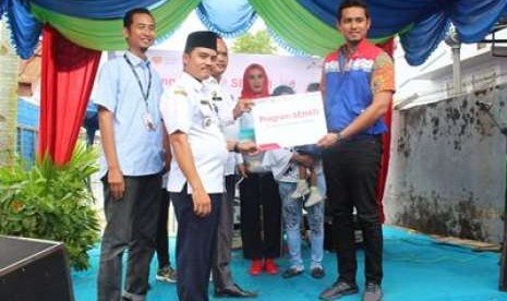 PT Pertamina (Persero) Terminal BBM (TBBM) Sibolga merilis program Corporate Social Responsibility (CSR) Pertamina Sehat Anak Tercinta Ibu (Sehati) di Posyandu Pancing, Kelurahan Pasar Belakang, Sibolga Kota, Rabu (8/8).