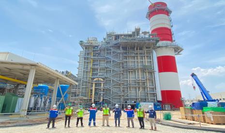 PT Pertamina Power Indonesia (PPI) sebagai Subholding Power and New Renewable Energy (PNRE) menerima kunjungan kerja Tim Kementerian Koordinator Bidang Perekonomian di lokasi proyek Pembangkit Listrik Tenaga Gas dan Uap (PLTGU) Jawa-1. 