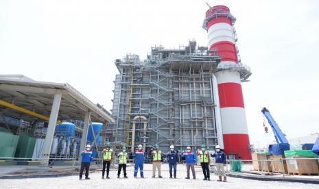 PT Pertamina Power Indonesia (PPI) sebagai Subholding Power & New Renewable Energy (PNRE) menerima kunjungan kerja Tim Kementerian Koordinator Bidang Perekonomian di lokasi proyek Pembangkit Listrik Tenaga Gas dan Uap (PLTGU) Jawa-1.