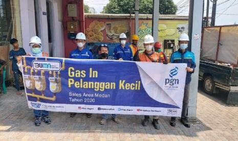 PT Perusahaan Gas Negara (Tbk) sebagai Subholding Gas PT Pertamina Persero berkomitmen untuk membantu peningkatan ekonomi masyarakat melalui pemenuhan kebutuhan gas bumi di wilayah Medan. Hingga awal Maret 2021, PGN menyalurkan gas bumi ke 11 pelanggan baru sektor pelanggan kecil atau bisa disebut dengan UMKM dan satu pelanggan komersial PT Global Capital Land yang bergerak di bidang perhotelan.