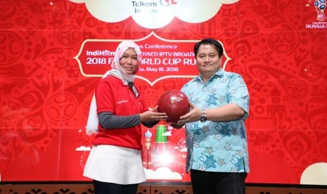 PT Telkom Indonesia (Persero) Tbk (Telkom) melalui layanan IndiHome menyiarkan langsung rangkaian pertandingan Piala Dunia 2018.