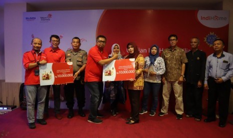  PT Telkom kembali mengumumkan pemenang program “IndiHome Miliarder Semarak Kebahagiaan” pada 17 Oktober 2019. 