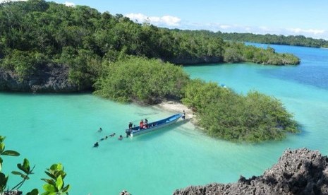 Pulau Bair di Maluku Tenggara.