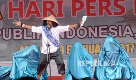 Puncak perayaan Hari Pers Nasional (HPN) 2017 di lapangan Tantui, Ambon, Maluku, Kamis (9/2). 