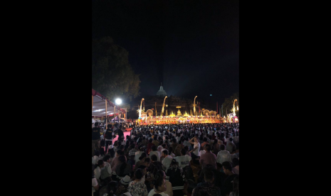 puncak peringatan Hari Raya Waisyak 2018 di Candi Borobudur yang dilaksanakan oleh WALUBI 