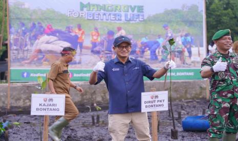 Pupuk Kaltim berpartisipasi 10.000 bibit pada program Penanaman Mangrove Nasional di wilayah Kodim 0908 Bontang. 