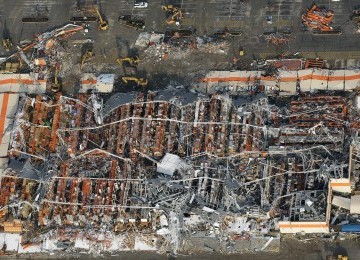 Kerusakan di Joplin akibat amukan tornado. 