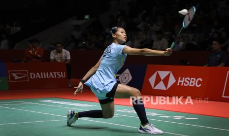 Putri Kusuma Wardani di Indonesia Masters 2025.