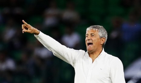 Quique Setien, pelatih Barcelona.