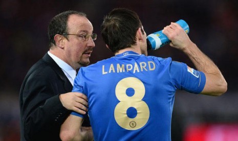 Rafa Benitez dan Frank Lampard.