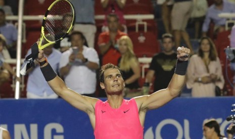 Rafael Nadal melaju ke semifinal Mexico Open.