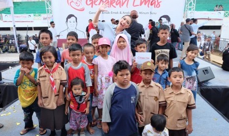 Rahayu Saraswati saat menggelar deklarasi Gerakan Emas, Rabu (24/10) di Jakarta Timur.