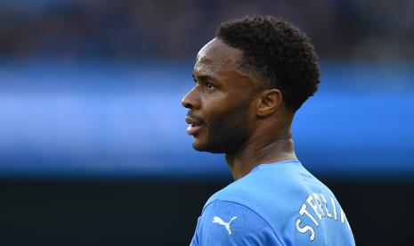 Striker Manchester City, Raheem Sterling.