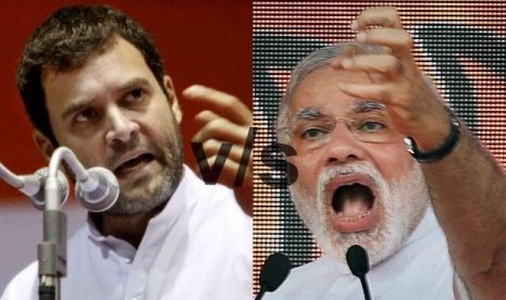 Rahul Gandhi dan Narendra Modi