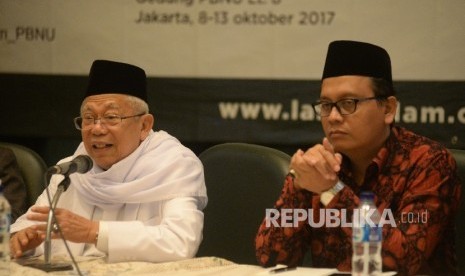  Ketua Komisi Program Muktamar NU, Rumadi Ahmad (kanan), mengungkapkan empat agenda penting dalam Muktamar ke-34 NU.