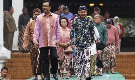 Raja Keraton Yogyakarta, Sri Sultan Hamengkubuwono X di Pagelaran Keraton Yogyakarta, Sabtu (7/3).