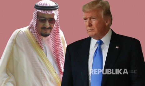 Raja Salman dan Donald Trump