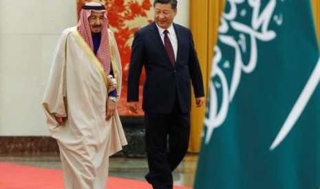 Raja Salman dan Presiden Cina Xi Jinping