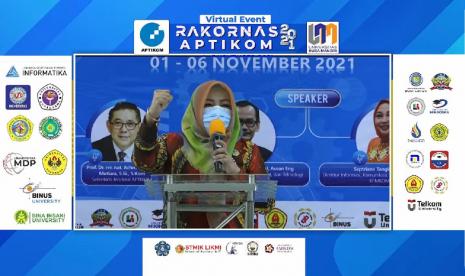 Rakornas (Rapat Koordinasi Nasional) Asosiasi Pendidikan Tinggi Informatika dan Komputer (APTIKOM) 2021 hari ketiga, Rabu (3/11), yang berlangsung secara hybrid menghadirkan kegiatan ICIC (International Conference on Informatics and Computing) 2021.