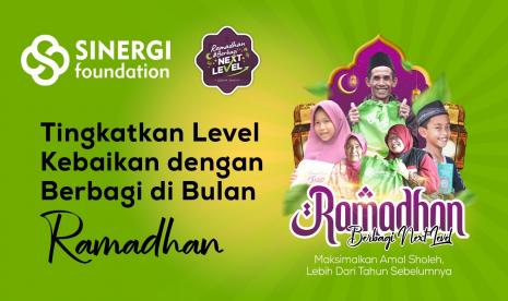 Ramadhan merupakan bulan di mana semua umat manusia khususnya umat muslim berlomba-lomba dalam mengejar kebaikan dan pahala yang berlipat ganda. Ramadhan tahun ini, Sinergi Foundation berusaha mengajak seluruh masyarakat untuk berlomba menyalurkan kebaikan kepada masyarakat membutuhkan. 