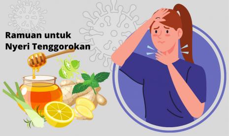 Ramuan herbal untuk mengurangi nyeri tenggorokan (ilustrasi)