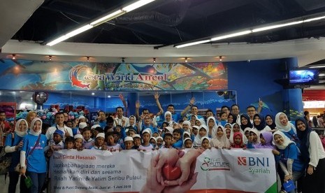 Rangkaian acara milad ke-8 BNI Syariah.