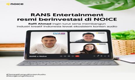 RANS Entertainment mengumumkan investasi ke platform audio karya anak bangsa, NOICE (anak usaha MARI). Investasi ini menguatkan posisi NOICE sebagai platform audio terdepan di Indonesia karena kerja sama ini akan memberikan NOICE akses terhadap berbagai macam konten audio yang akan dibuat oleh RANS Entertainment dengan NOICE.