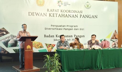 Rapat Koordinasi Dewan Ketahanan Pangan  Kementerian Pertanian, di Jakarta, Sabtu (28/7)