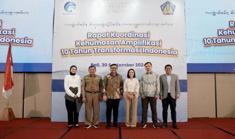 Rapat Koordinasi Kehumasan Amplifikasi 10 Tahun Transformasi Indonesia dengan Dinas Kominfo seluruh Indonesia di Bali.