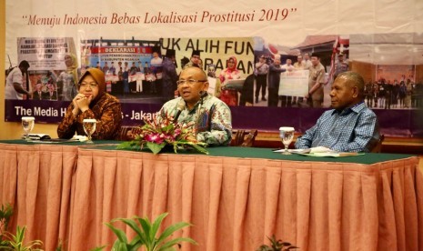 Rapat Koordinasi Nasional Penanganan Prostitusi dan Supporting Penutupan Lokalisasi, di Jakarta, Kamis (19/4). 